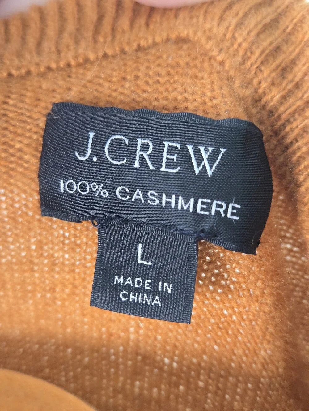 J. Crew Men's Crewneck Sweater in Burnt Orange